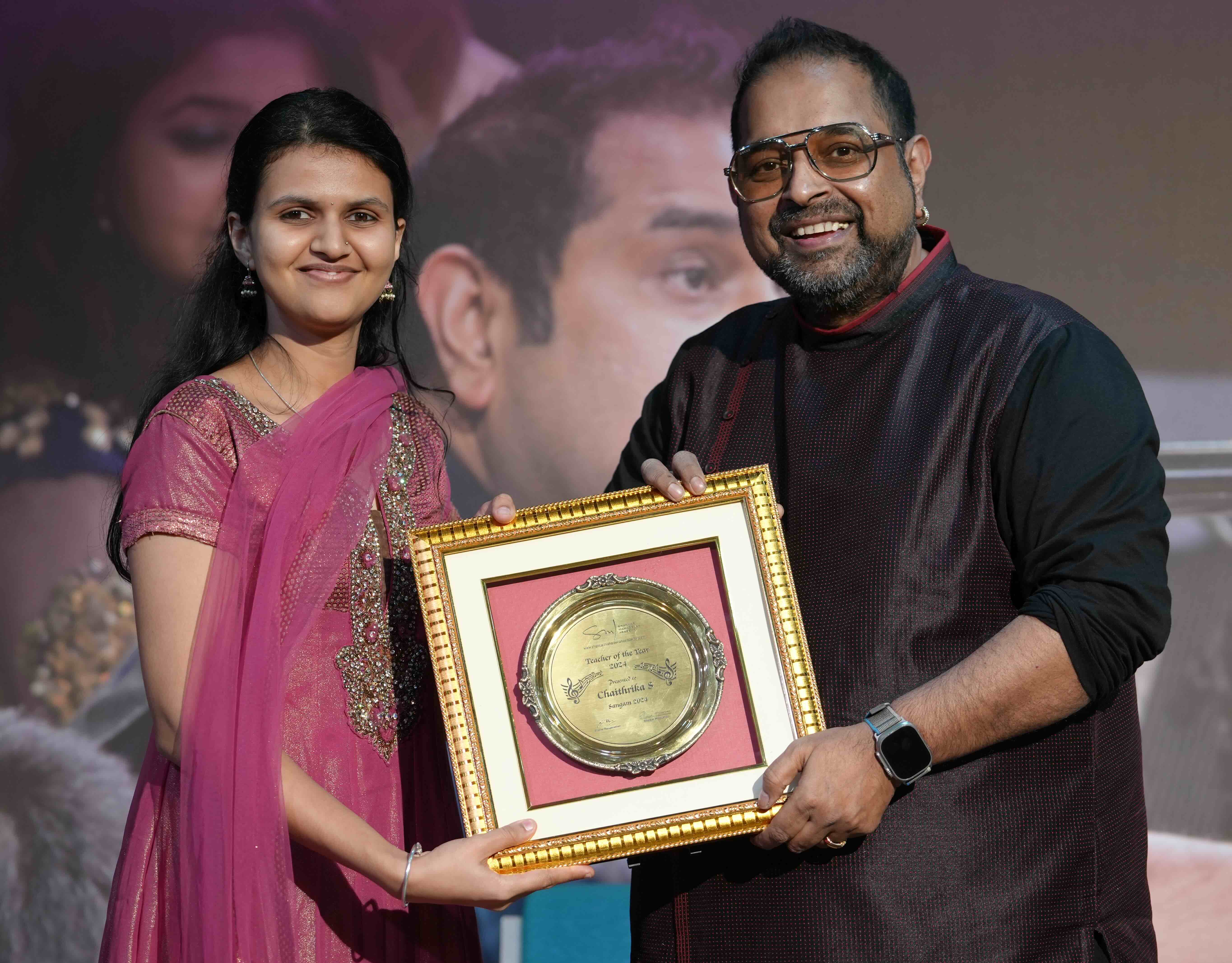 Chaithrika S - SMA Best Teacher Award